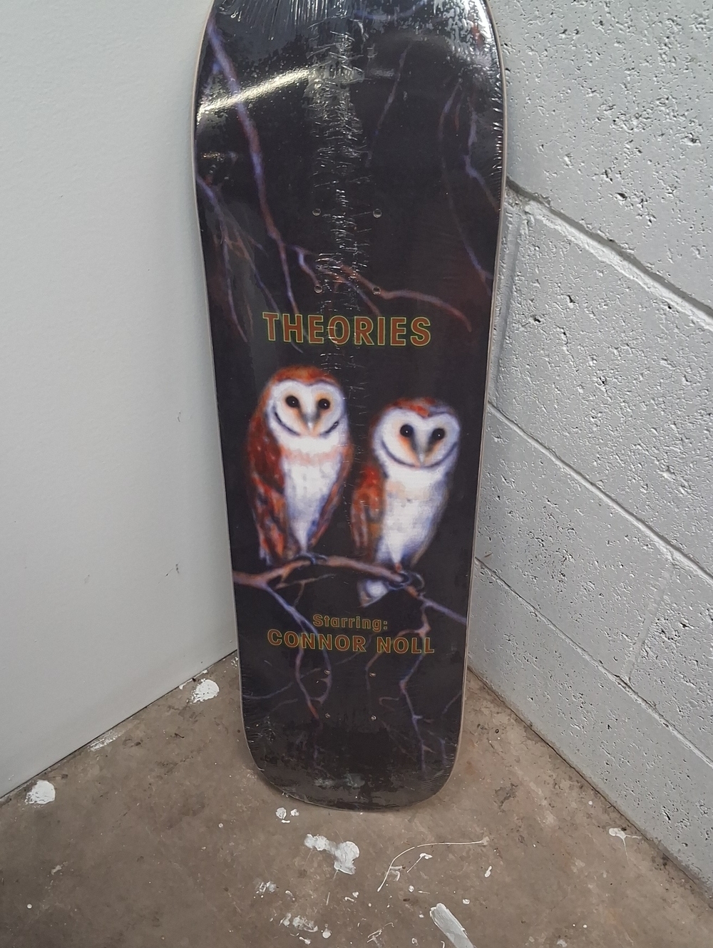 NWT Theories Starring Connor Noll Skateboard Deck-blue